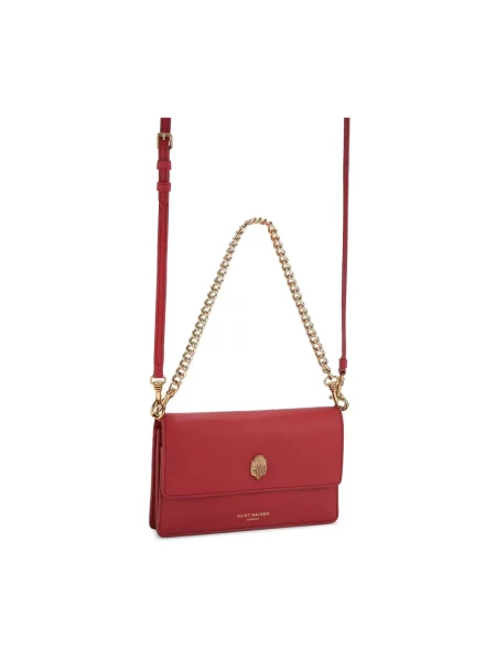 Kurt Geiger London torebka crossbody skórzana SLOANE czerwona