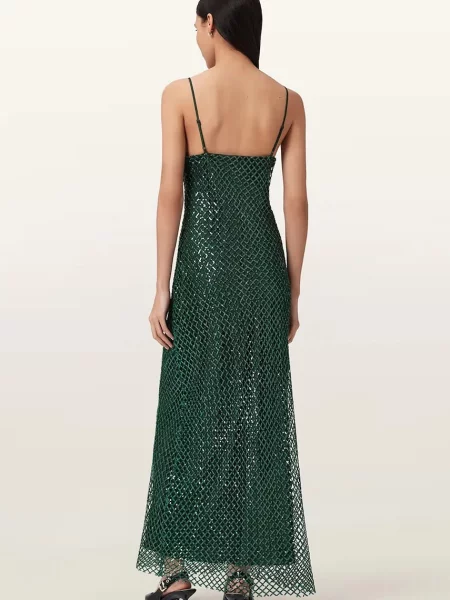AllSaints rochie CHANTELLE verde