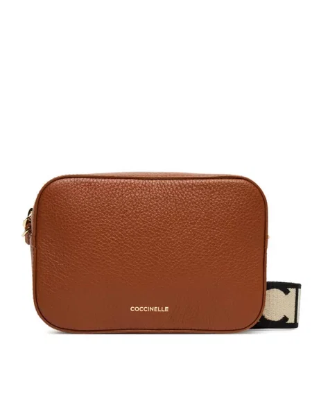 Coccinelle Torba za čez ramo Tebe bež / rjava črna