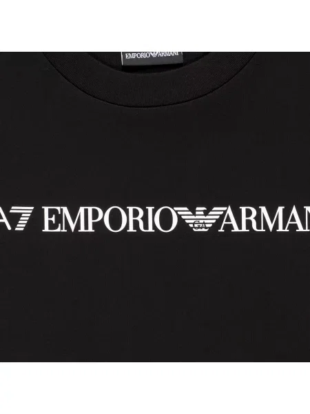 Gyerek póló Emporio Armani Ea7 fekete