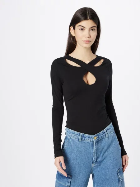 Elimina tricou Urban Classics cu mâneci lungi lung negru