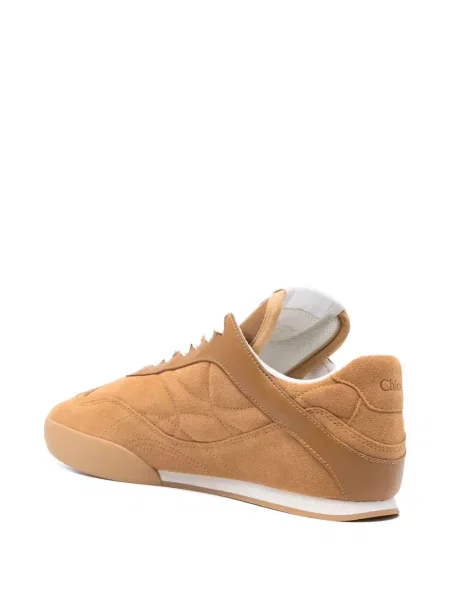Sneakerși Chloé din piele de căprioară maro