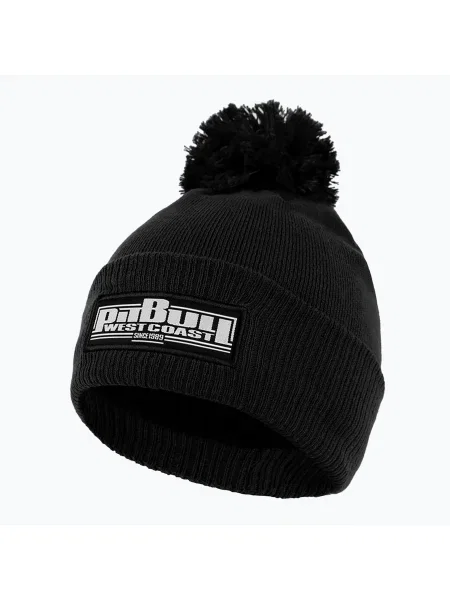 Bărbați de iarnă beanie Pitbull Beanie Bubble One Tone Boxing negru