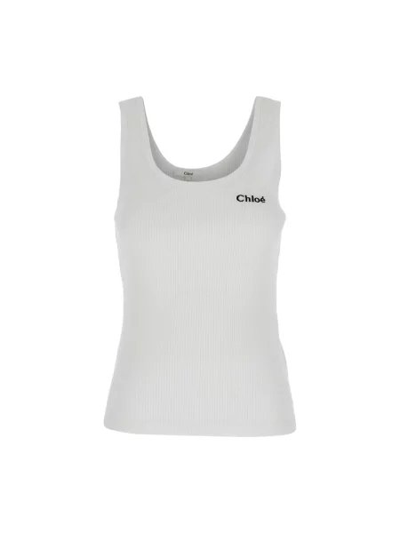 Podkoszulka Chloe z logo biała