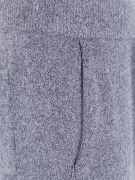 Pantaloni Represent de lână alergare cu cordon gri