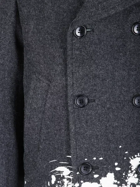 Двуредно палто Comme Des Garçons Shirt сиво