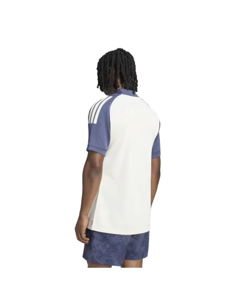 Koszulka treningowa France Rugby Adidas beżowa