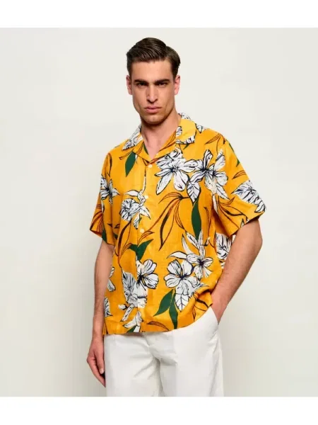 Tommy Hilfiger De in cămașă RESORT portocaliu