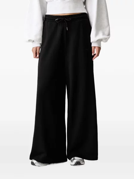 Pantaloni Puma cu broderie alergare cu cordon negru