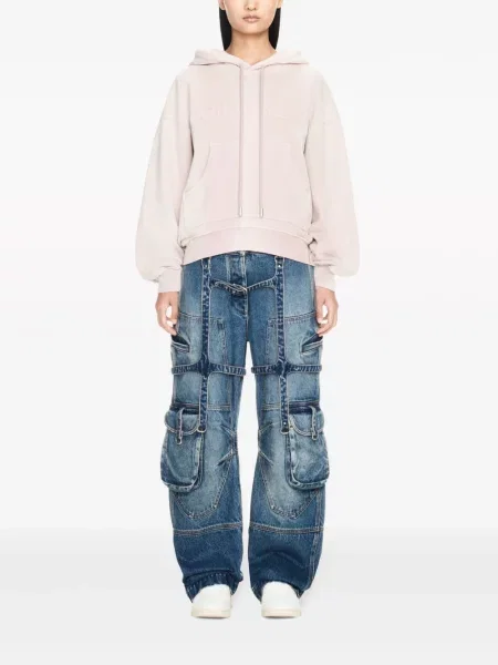 Siuvinėtas palaidinė be rankovių Off-white balta