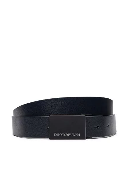Emporio Armani usnjen pas modra