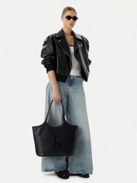 Kabelka Calvin Klein Bold Ck Shopper Black Universal černá