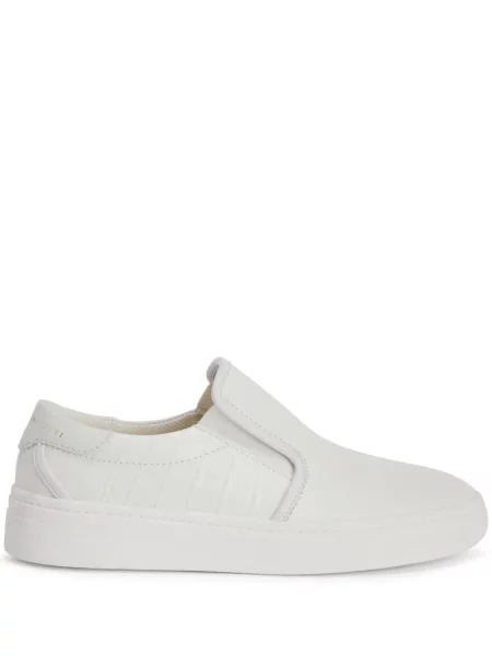 Sneakerși Giuseppe Zanotti din piele slip-on alb