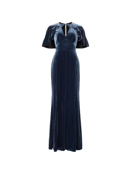 Rochie maxi Temperley London albastru