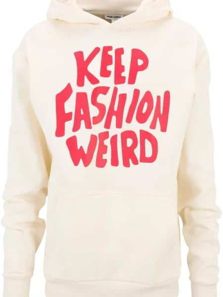 SENSE Mikina Keep Fashion Weird grenadina / offwhite