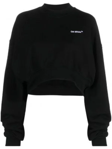 Decupat hanorac Off-white cu imagine