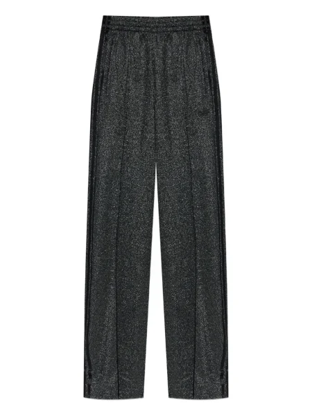 Prugasti prsluk Adidas od flisa s vezicama crvena