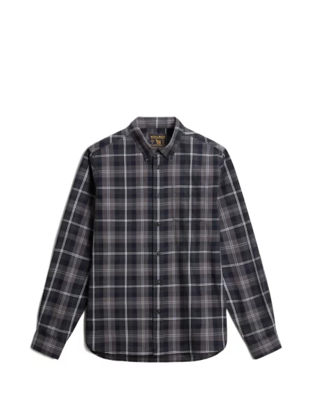 Cămașă Woolrich în carouri albastru