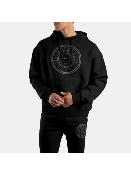 Reebok bluza z kapturem Crest male Black Size: czarna