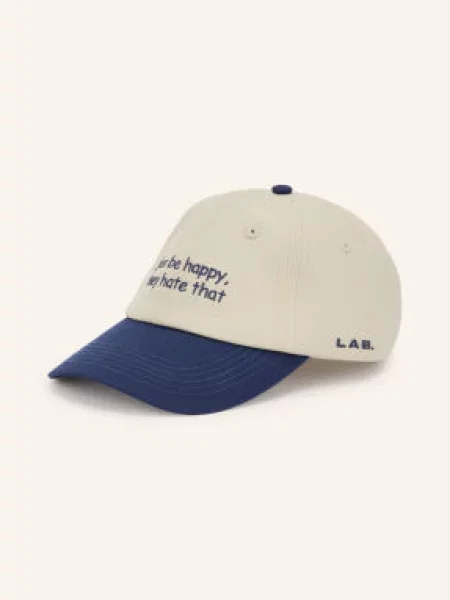 Hatline Lab Čepice Happy / tmavě modrá béžová