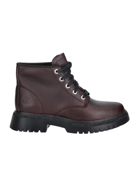 Botki Timberland skórzane czerwone