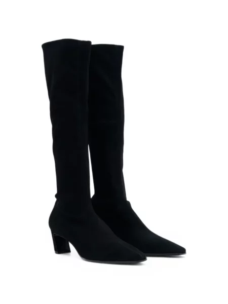 Botine Stuart Weitzman din piele de căprioară negru