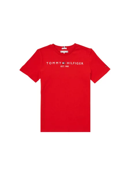 Tommy Hilfiger Majica Essential rdeča