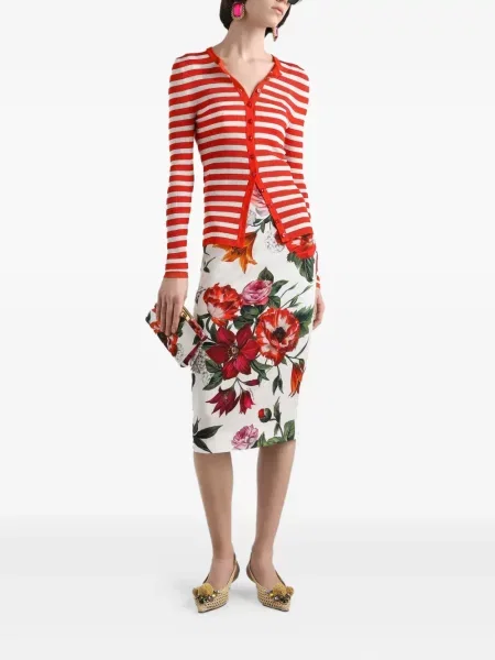 Cardigan Dolce & Gabbana cu dungi roșu