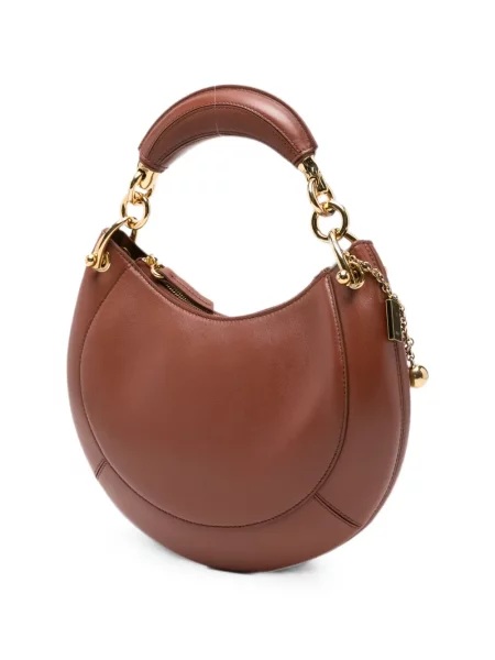 Top Chloé din piele maro
