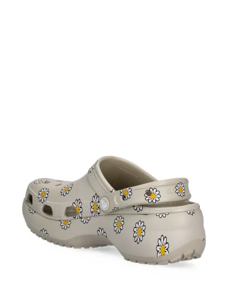 Saboți Crocs cu model floral cu platformă clasici