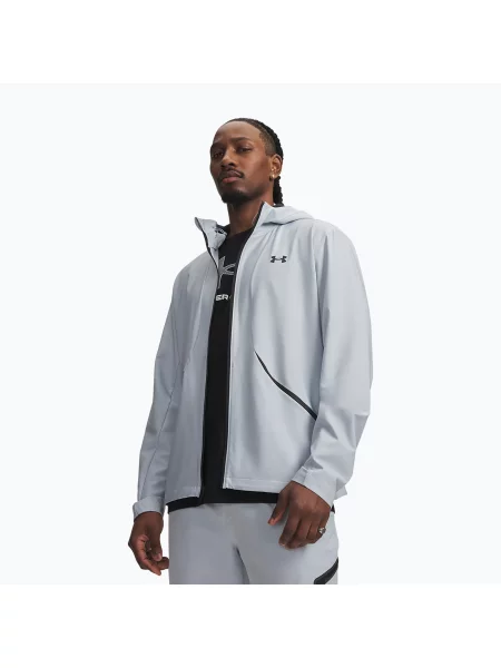 Geacă pentru bărbați Under Armour Unstoppable Woven Jacket blue fog/black negru