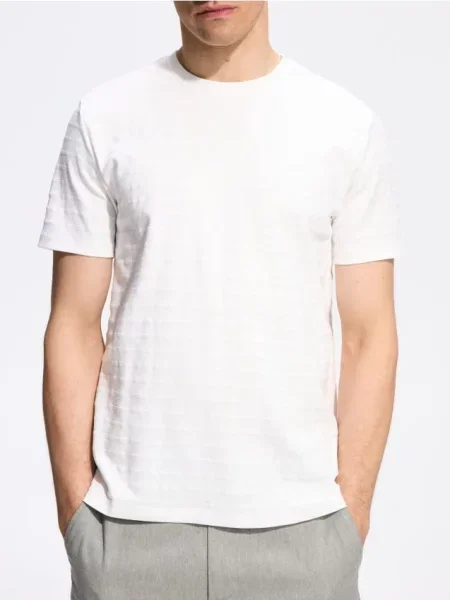 Reserved Tricou regular din alb
