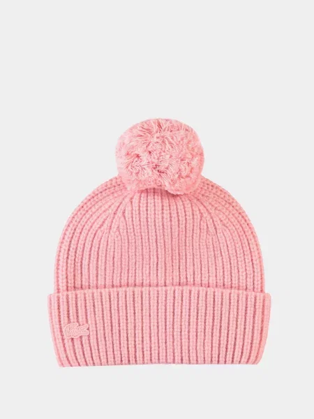 Lacoste Шапка Вовна рожевий
