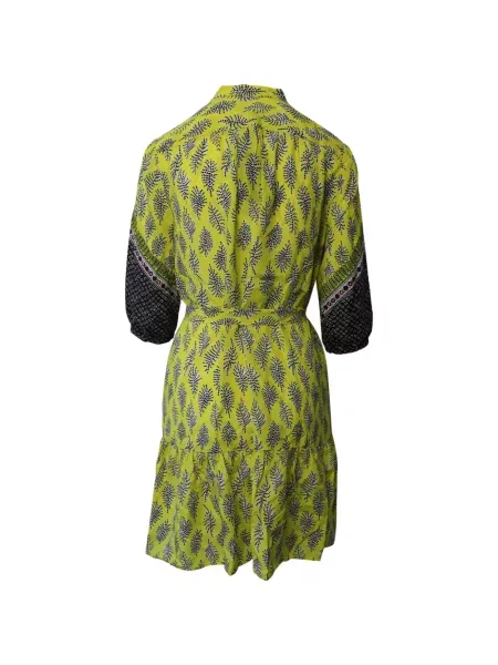 Rochie Saloni cu imagine de costum galben