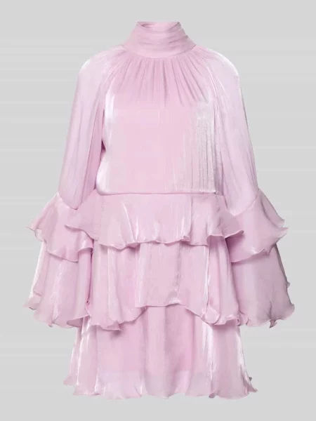 Sukienka mini w efekcie stopniowania model Flowy frill' Gina Tricot