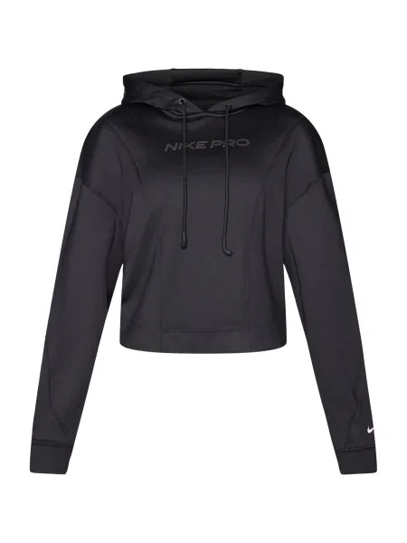 NIKE Sportovní mikina černá bílá