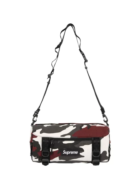 Geantă crossbody Supreme cu imagine cu model camuflaj roșu
