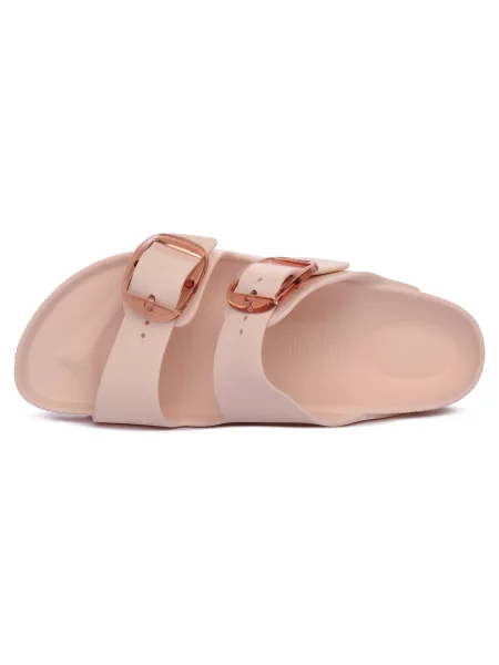 Pantofle Birkenstock s přezkou růžové