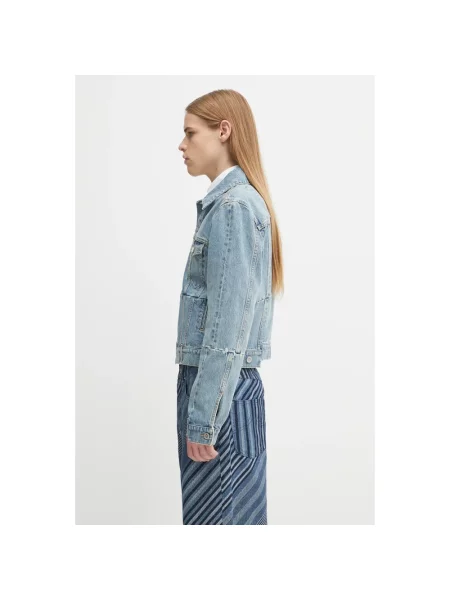 Kurtka jeansowa Vetements niebieska