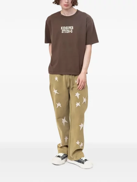 Pantaloni Kidsuper alergare verde
