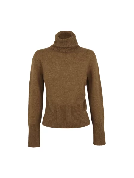 Sweter z golfem Cortana brązowy