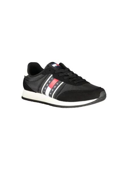 Sneakersy Tommy Hilfiger skórzane czarne