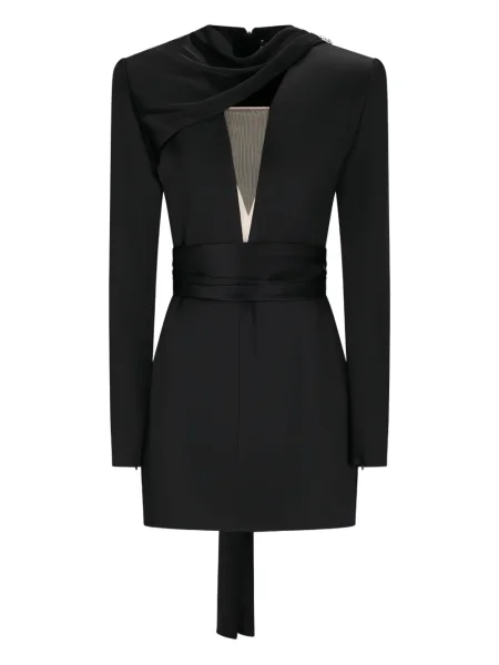 Rochie mini David Koma de cristal de costum negru