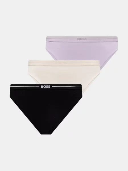 BOSS kalhotky s bavlnou 3P BRIEF béžové