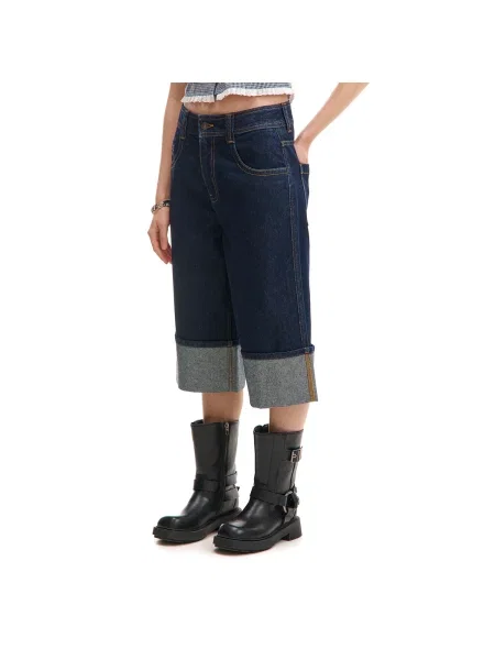 Джинсовые шорты Cropp синие