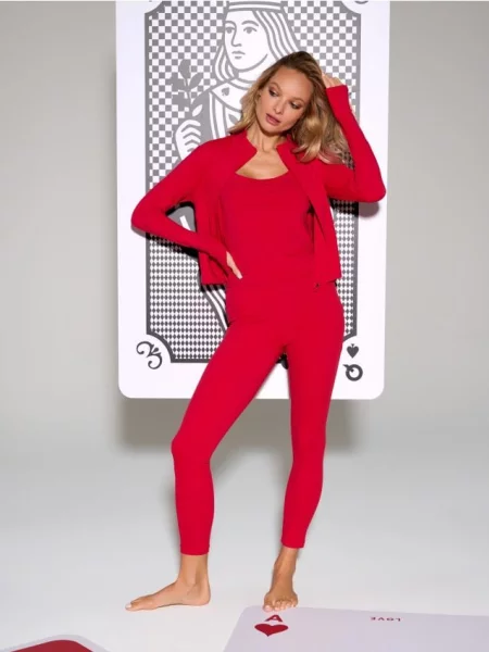 Спортивні легінси Gym Hard червоний