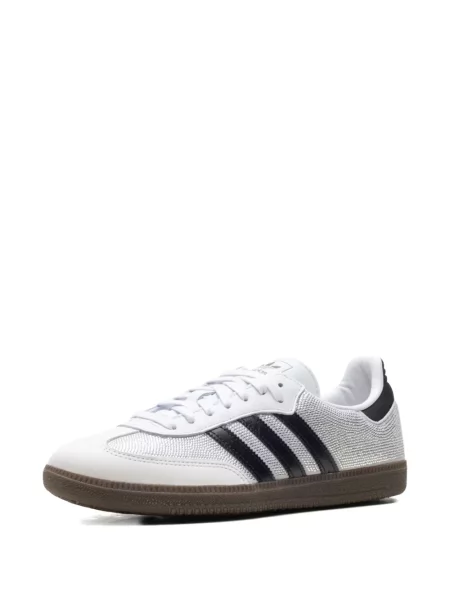 Sneakerși Adidas Samba cu șireturi din dantelă alb
