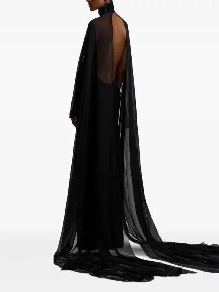 Костюм макси рокля Ralph Lauren Collection черно