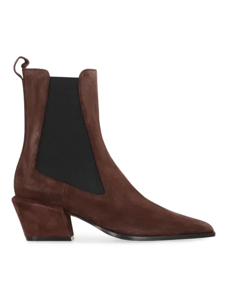 Buty do kostki Paris Texas zamszowe brązowe