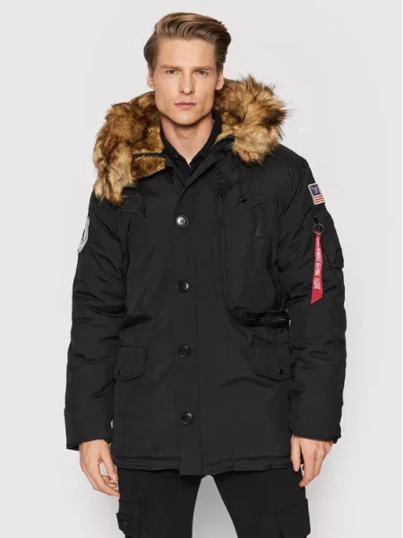 Alpha Industries Geacă de iarnă negru